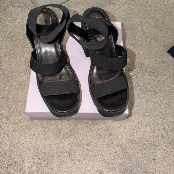 Madden Girl Black Chunky Platform Strappy Sandals - Picture 4 of 10